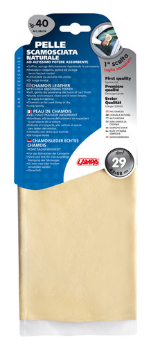 Natural chamois leather - 40 - 43x68 cm ca