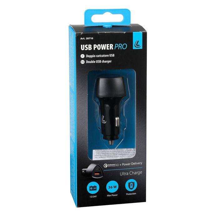 Usb Power Pro 2 Usb ports charger - Ultra Fast Charge - 36W - 12/24V