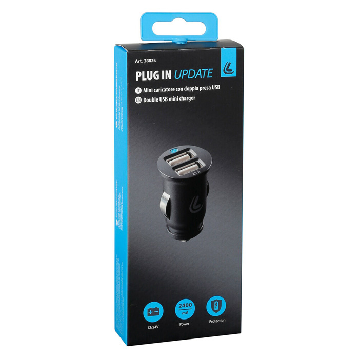 Plug-in Update 2 Usb ports charger - Fast Charge - 2100 mA - 12/24V