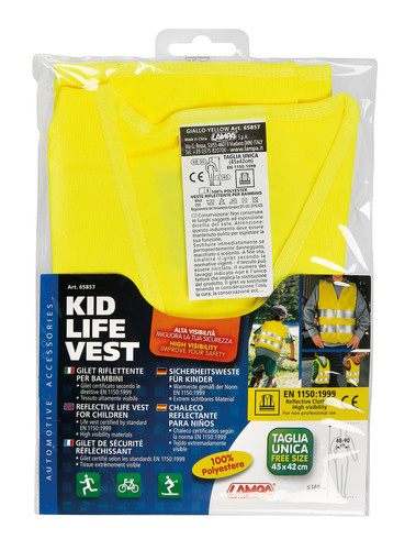 Kid life-Vest reflective life vest for children - Yellow
