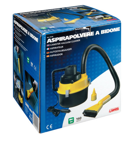 Canister vacuum cleaner - 12V - 160W