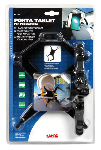 Headrest tablet holder