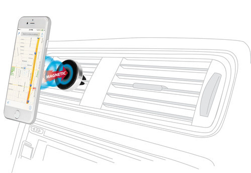 Magneto clip phone holder