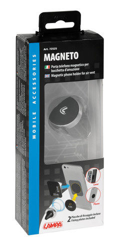 Magneto clip phone holder