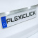 Plexiclick license plate holder transparent