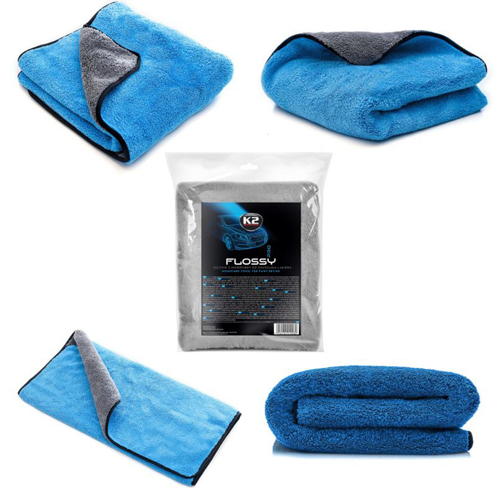 Flossy microfiber towel