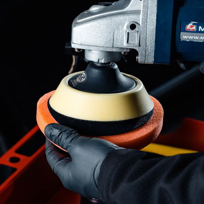 Foam pad orange medium abrasive