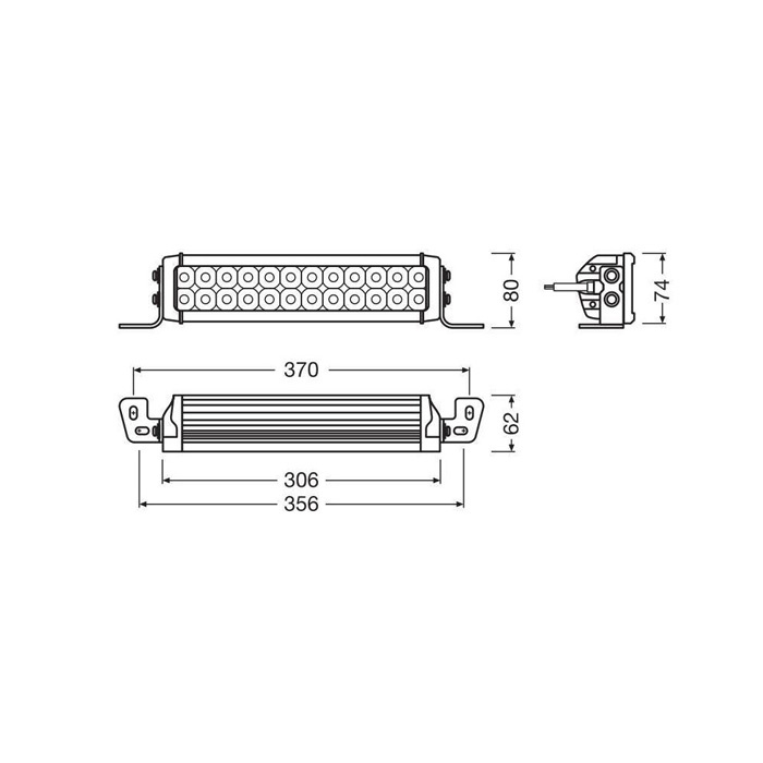 Lightbar VX250-CB - 12/24V Osram
