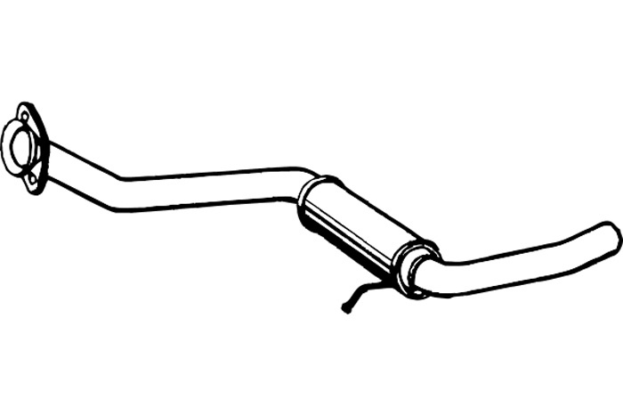 Intermediate muffler