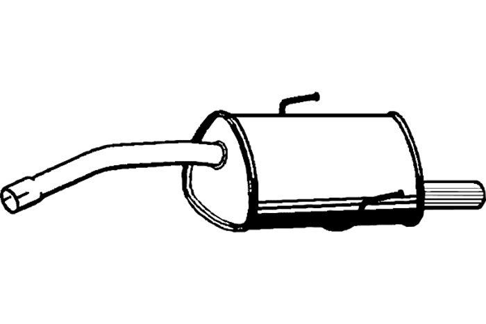 Rear muffler