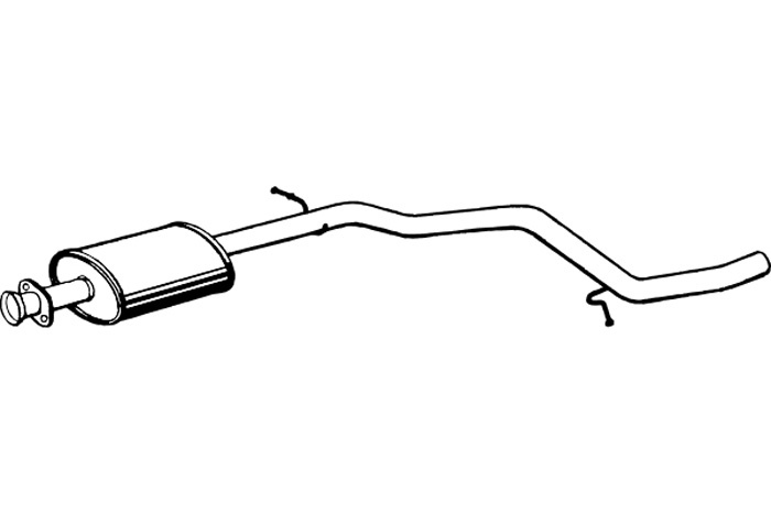 Intermediate muffler