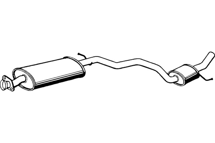 Intermediate muffler