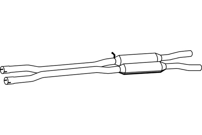 Intermediate muffler