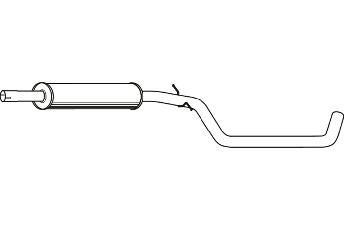 Intermediate muffler