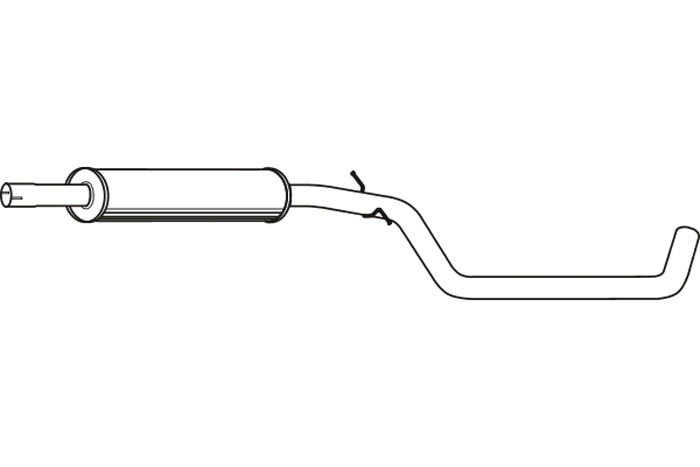 Intermediate muffler