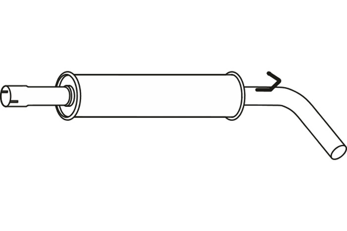 Intermediate muffler