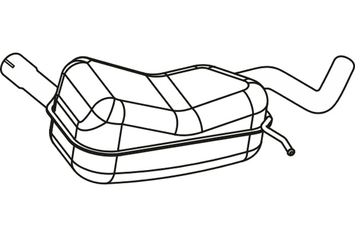 Intermediate muffler