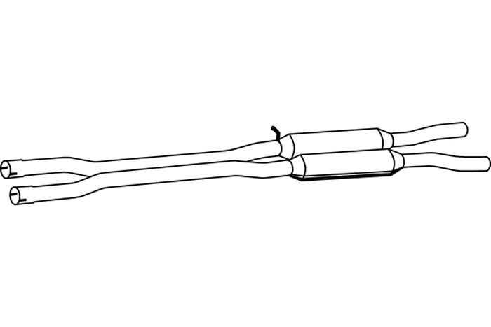 Intermediate muffler