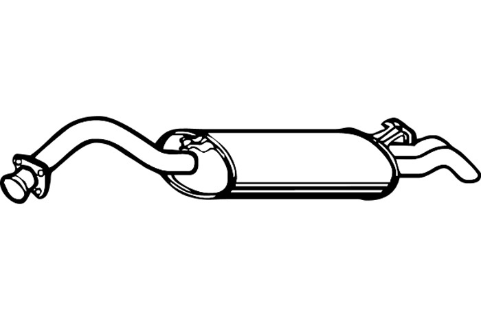 Rear muffler