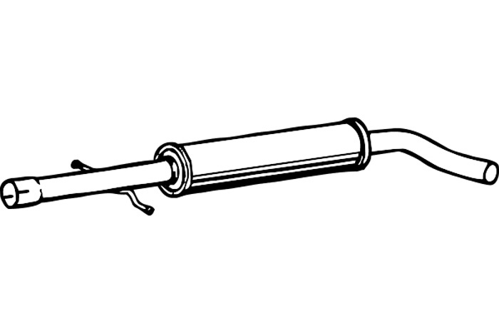 Intermediate muffler