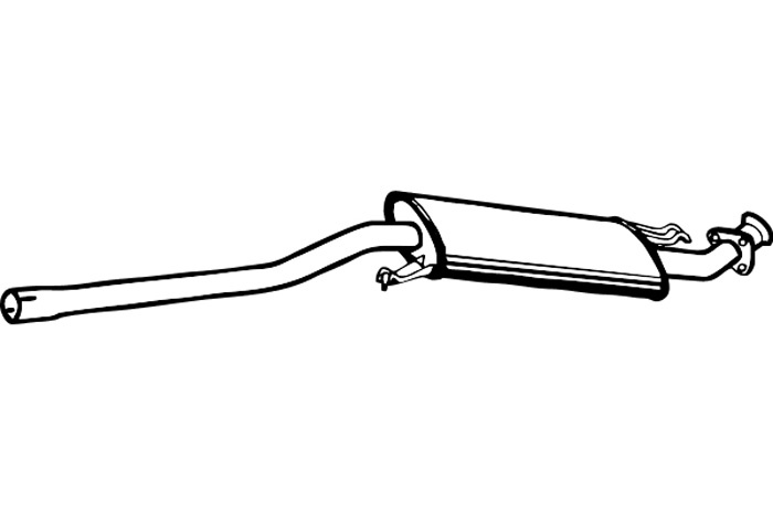 Intermediate muffler