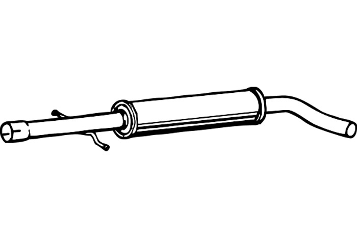 Intermediate muffler