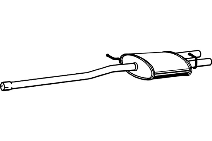 Intermediate muffler