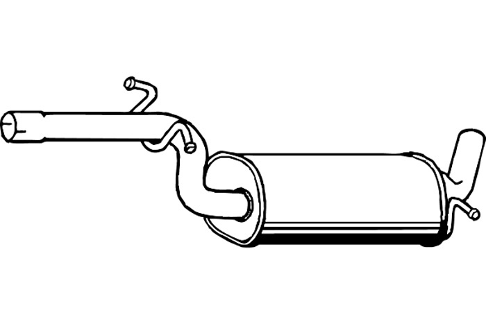 Intermediate muffler