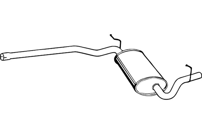 Intermediate muffler