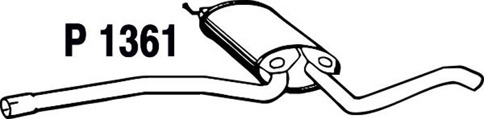 Intermediate muffler