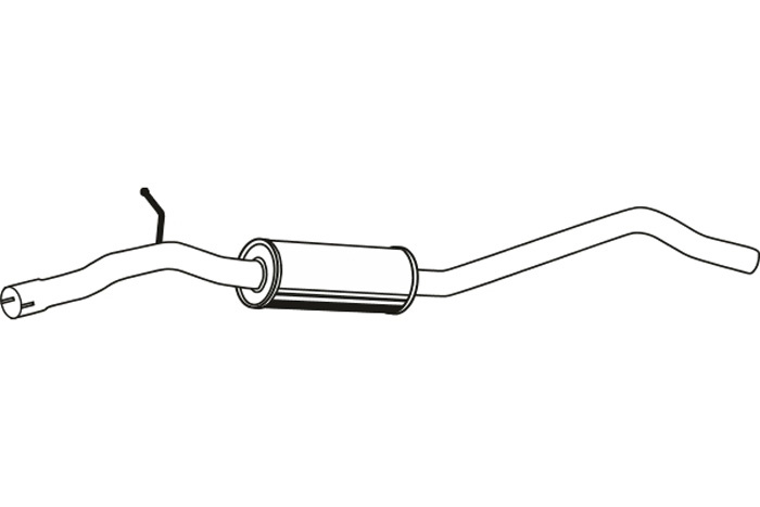 Intermediate muffler