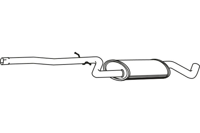 Intermediate muffler