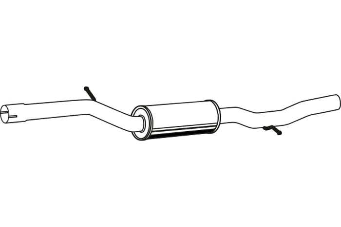 Intermediate muffler