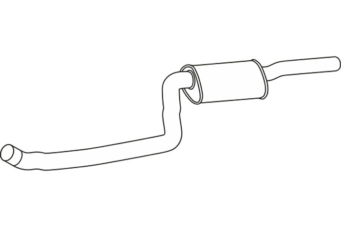 Intermediate muffler