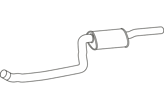 Intermediate muffler