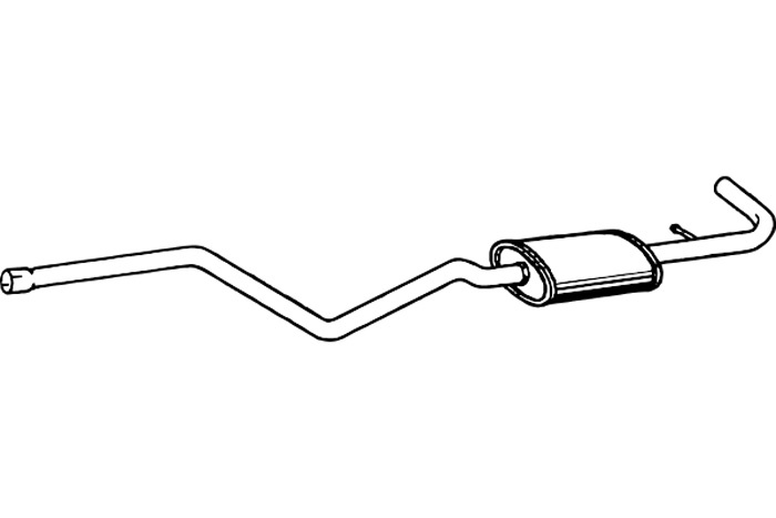 Intermediate muffler