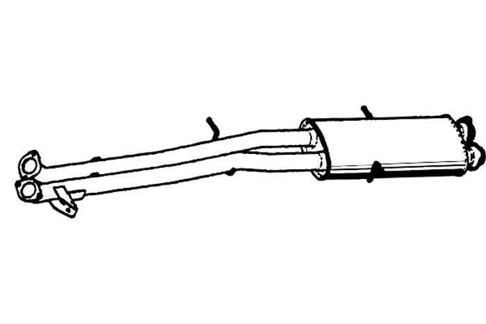 Intermediate muffler