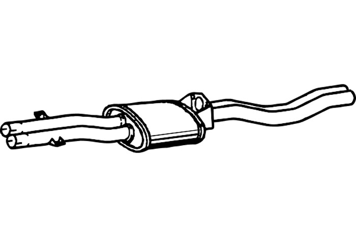 Intermediate muffler