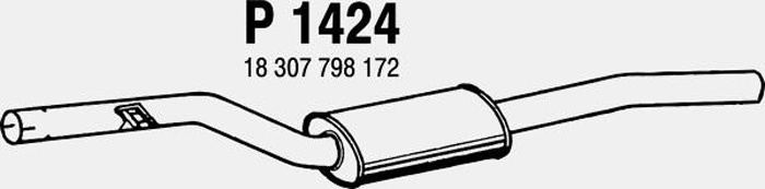 Intermediate muffler