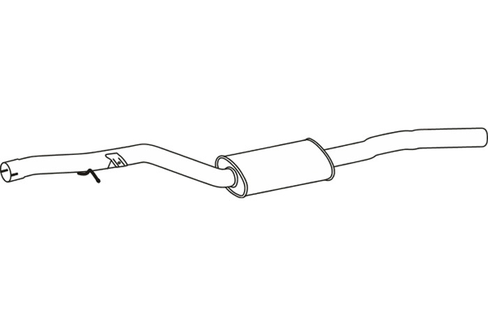 Intermediate muffler
