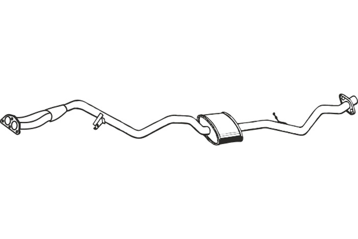 Intermediate muffler