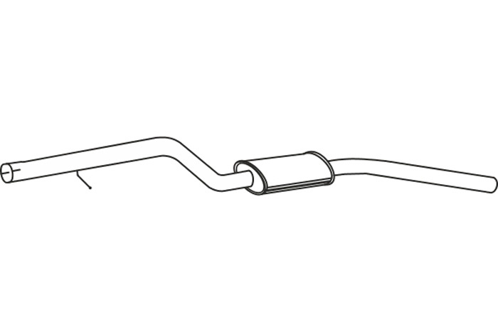 Intermediate muffler