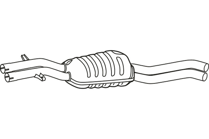 Intermediate muffler