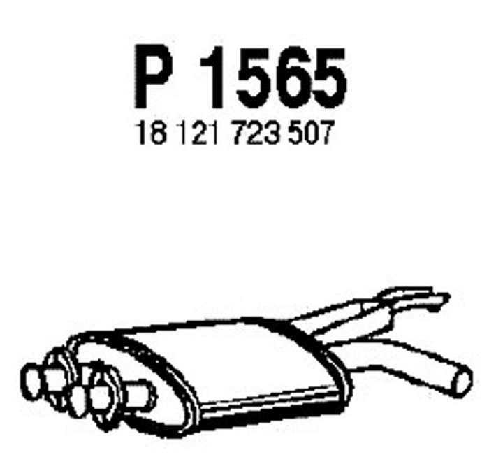 Intermediate muffler
