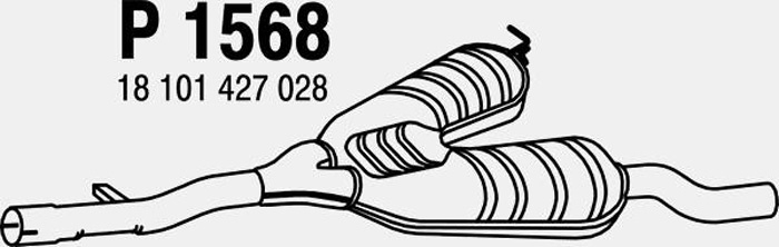 Intermediate muffler