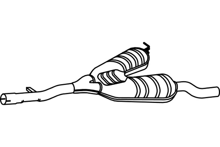 Intermediate muffler