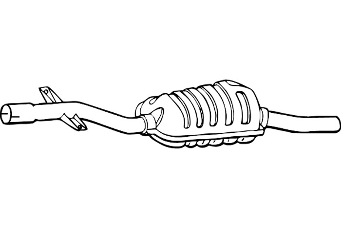 Intermediate muffler
