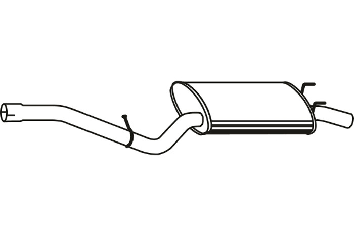 Rear muffler