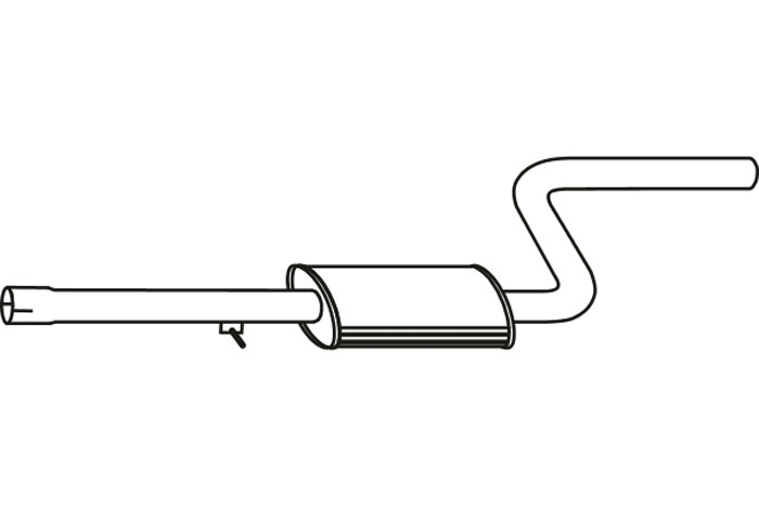 Intermediate muffler