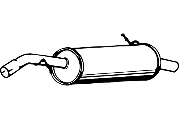 Rear muffler